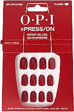 Düfte, Parfümerie und Kosmetik Künstliche Nägel - OPI Xpress/On Big Apple Red 