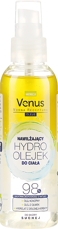 Feuchtigkeitsspendendes Körperöl mit Hanf- und Olivenöl für trockene Haut - Venus Hydro Oil Body — Bild N2