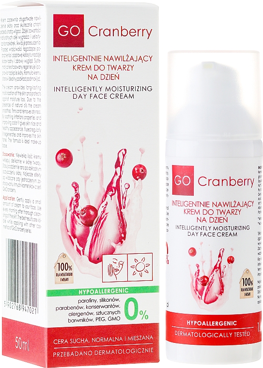 Tägliche feuchtigkeitsspendende Gesichtscreme mit Preiselbeeren - GoCranberry Day Face Cream — Bild N1