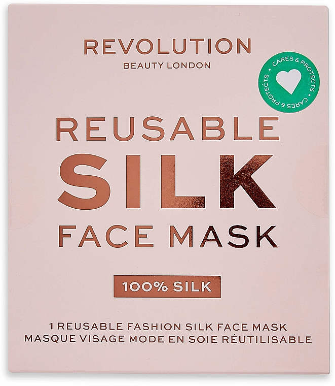 Schutzmaske aus Seide rosa - Makeup Revolution Re-useable Fashion Silk Face Coverings Pink — Bild N2