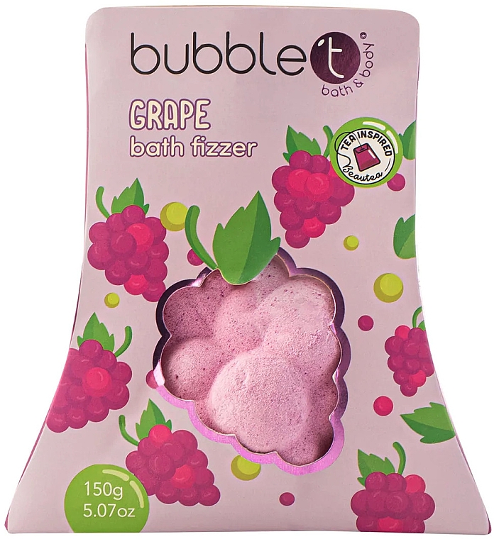 Badebombe Trauben - Bubble T Bath Fizzer Grape — Bild N1