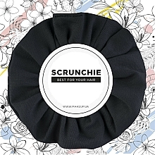 Scrunchie-Haargummi Knit Classic schwarz - MAKEUP Hair Accessories — Bild N1