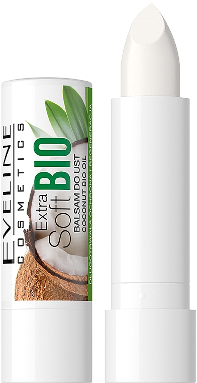 Lippenbalsam Kokosnuss - Eveline Cosmetics Extra Soft Bio Coconut Lip Balm — Bild N1