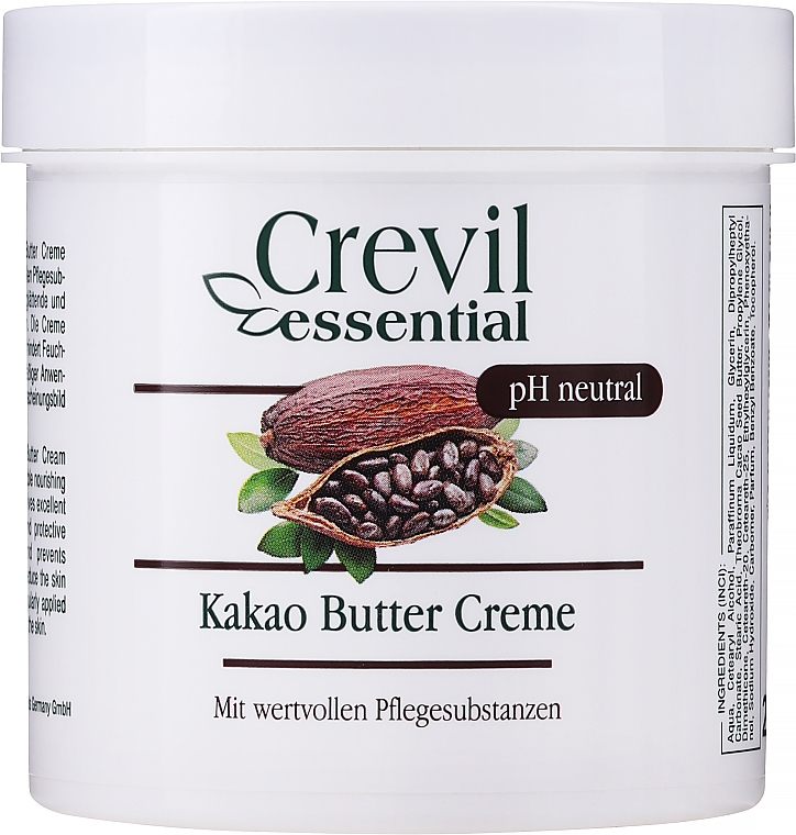 Pflegende Kakaobuttercreme mit Mandelöl - Crevil Essential Cocoa Butter Cream — Bild N1