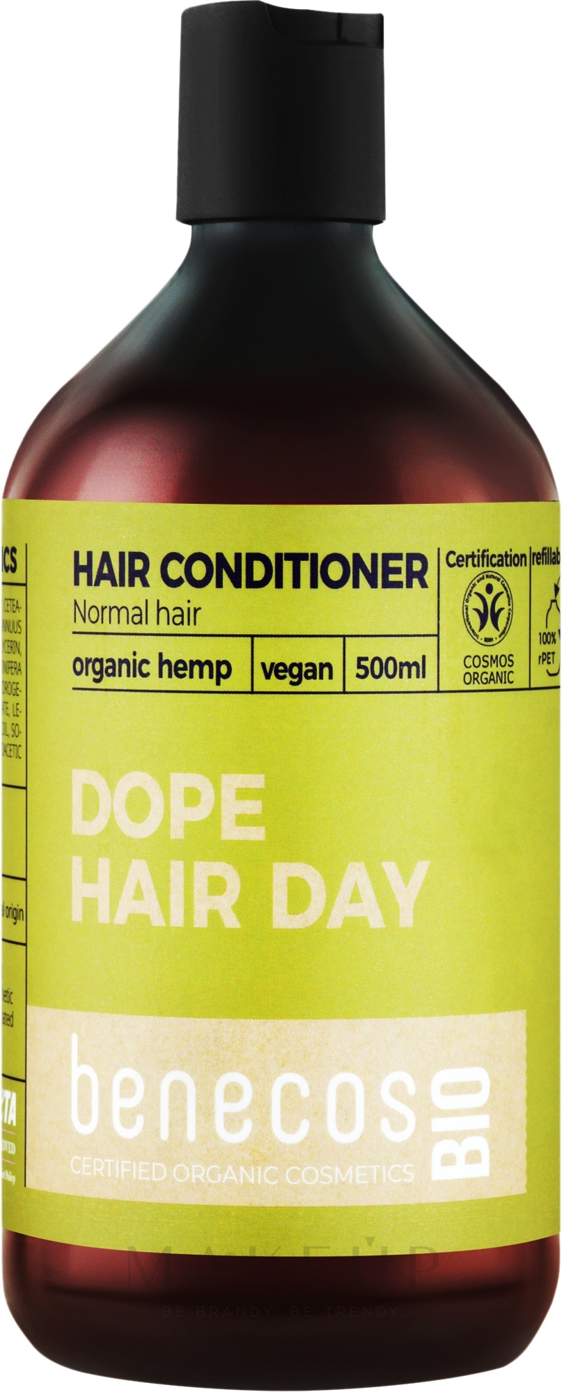 Conditioner - Benecos Normal Hair Organic Hemp Oil Conditioner — Bild 500 ml