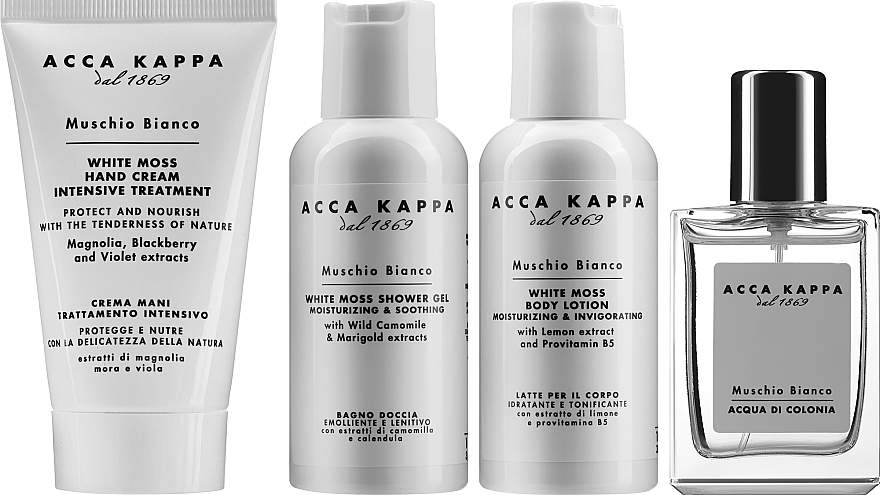 Acca Kappa White Moss - Duftset (Eau de Cologne 50ml + Duschgel 100ml + Körperlotion 100ml + Handcreme 75ml) — Bild N3