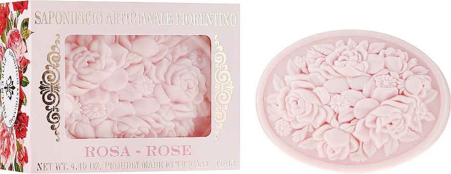 Naturseife mit Rosenduft - Saponificio Artigianale Fiorentino Botticelli Rose Soap