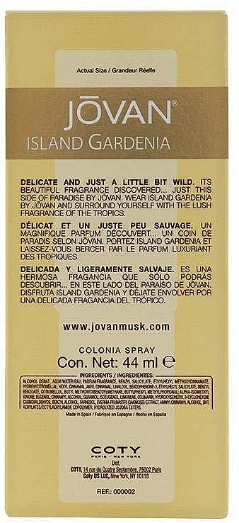 Jovan Island Gardenia - Eau de Cologne — Bild N3