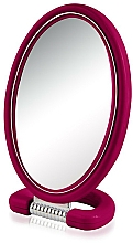 Doppelseitiger Kosmetikspiegel mit Ständer 9510 22,5 cm himbeerrot - Donegal Mirror — Bild N1