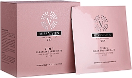 Düfte, Parfümerie und Kosmetik 2in1 Feuchttücher für die Intimhygiene - Miss Vivien Pre-Party Intimate Wipes
