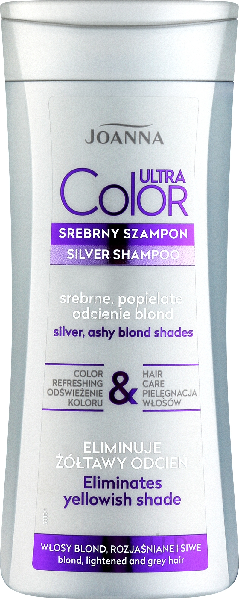 Silber-Shampoo gegen Gelbstich - Joanna Ultra Color System — Bild 200 ml