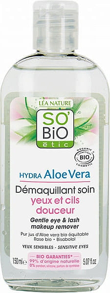 Make-up Entferner - So'Bio Etic Hydra Aloe Vera Eye Make-up Remover — Bild N1