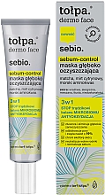 Düfte, Parfümerie und Kosmetik Tiefenreinigende und seboregulierende Gesichtsmaske mit Matcha und Zitronenmyrte - Tolpa Dermo Face Sebum-Control Deep Cleansing Mask