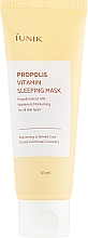 Düfte, Parfümerie und Kosmetik Regenerierende Nachtmaske mit Vitaminen und Propolis für das Gesicht - iUNIK Propolis Vitamin Sleeping Mask
