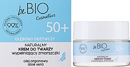 Feuchtigkeitsspendende Anti-Aging Gesichtscreme mit weißem Tee, Arganöl und Sheabutter - BeBio 50+ — Bild N2