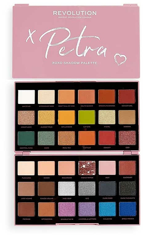 Lidschattenpalette - Makeup Revolution X Petra XOXO Eyeshadow Palette — Bild N1