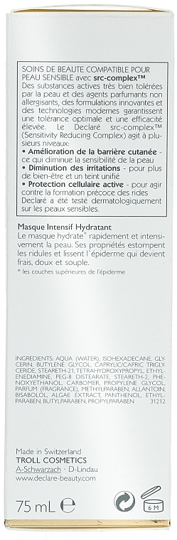Intensiv feuchtigkeitsspendende Gesichtsmaske - Declare Hydro Intensive Mask — Foto N3