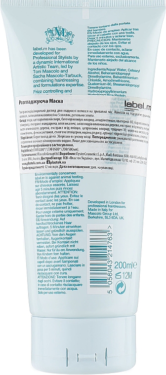 Glättende Haarmaske - Label.m Anti-Frizz Mask — Bild N2