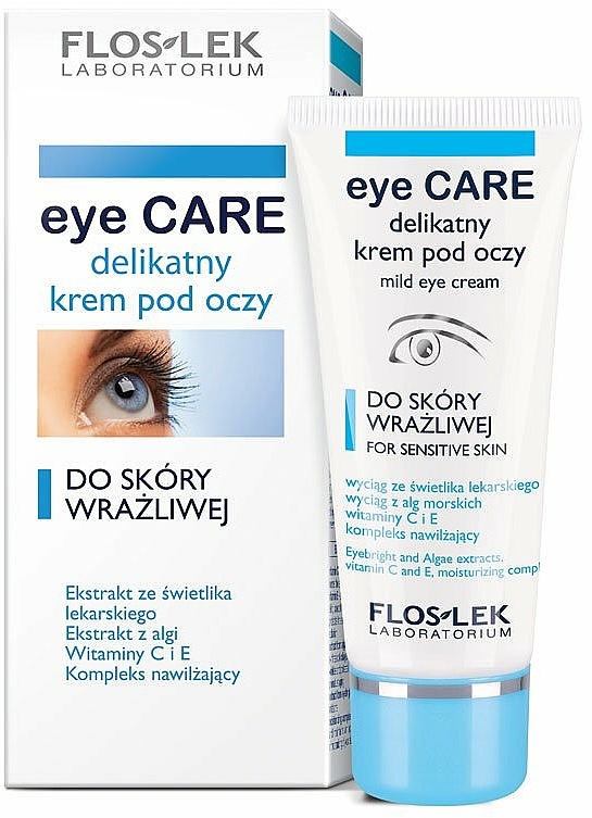 Augencreme für empfindliche Haut - Floslek Eye Care Mild Eye Cream For Sensitive Skin