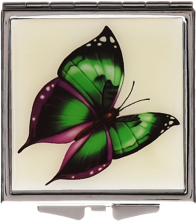 Kosmetischer Taschenspiegel Schmetterling 85420 grün-violett - Top Choice — Bild N3