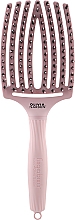 Düfte, Parfümerie und Kosmetik Stylingbürste - Olivia Garden FingerBrush Combo Large Pastel Pink
