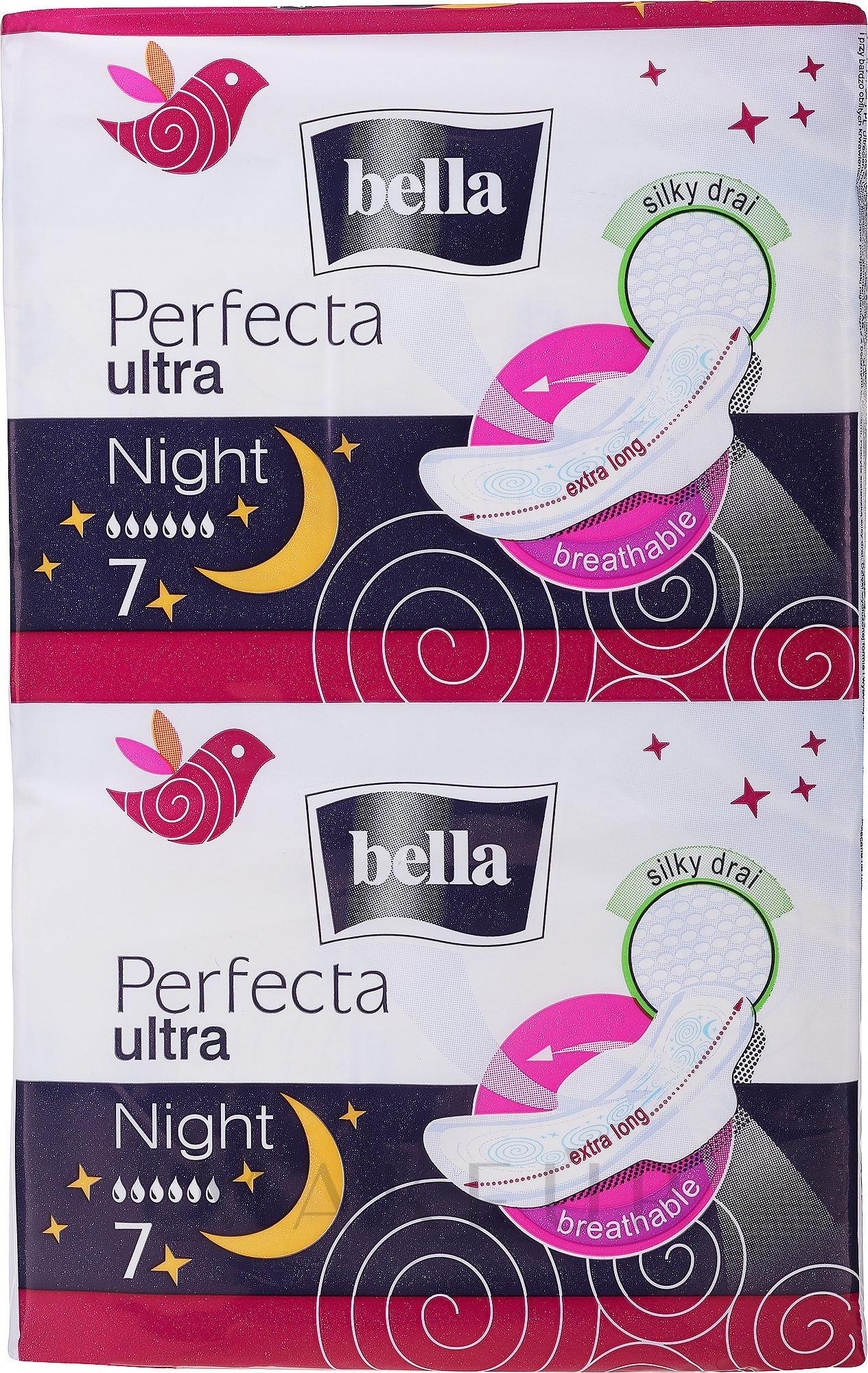 Damenbinden Perfecta Ultra Night Silky Drai 7+7 St. - Bella — Bild 14 St.