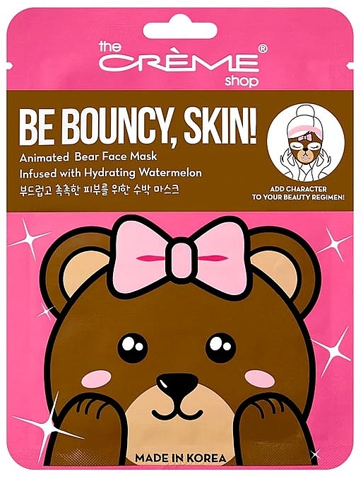 Gesichtsmaske - The Creme Shop Be Bouncy Skin Bear Mask  — Bild N1