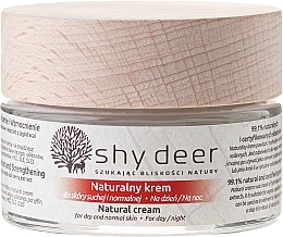 Düfte, Parfümerie und Kosmetik Natürliche Tages- und Nachtcreme für trockene und normale Haut - Shy Deer Natural Cream