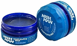 Haarstylingwachs mit Kaugummiduft - Nishman Hair Styling Wax 01 Gumgum — Bild N2