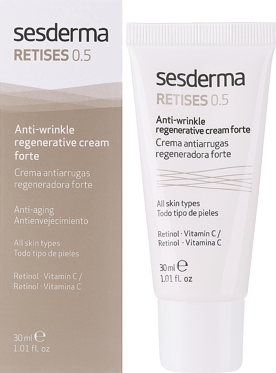 Regenerierende Anti-Falten Gesichtscreme mit Retinol und Vitamin C - SesDerma Laboratories Retises 0.50% Antiwrinkle Regenerative Cream Forte — Bild N2