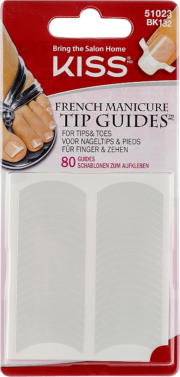 Schablonen für die französische Maniküre und Pediküre - Kiss French Manicure Guides