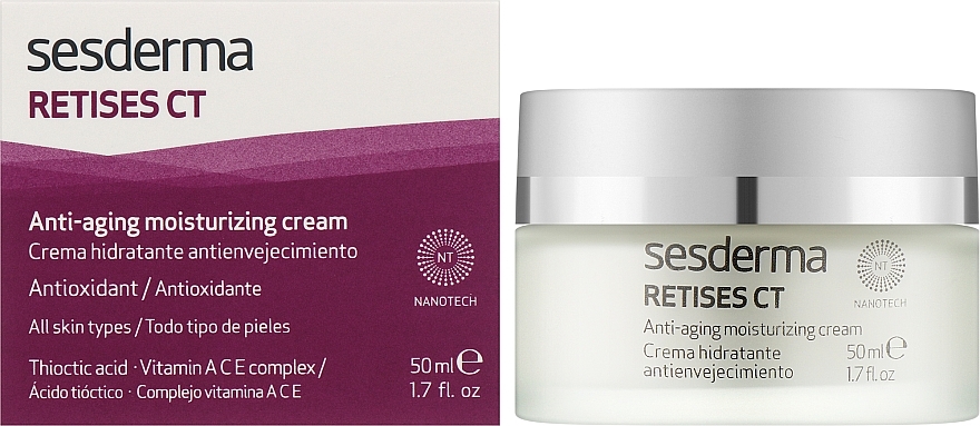 Feuchtigkeitsspendende Anti-Aging Gesichtscreme - SesDerma Laboratories Retises Ct Antiaging Moisturizing Cream — Bild N2