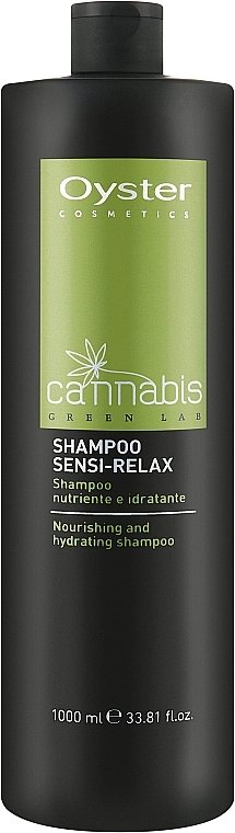 Haarshampoo mit Hanf ohne SLES und Parabene - Oyster Cosmetics Cannabis Green Lab Shampoo Sensi-Relax — Bild N1