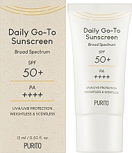 Sonnenschutzcreme für das Gesicht - Purito Daily Go-To Sunscreen Travel Size — Bild N2