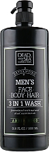 Düfte, Parfümerie und Kosmetik Duschgel für Männer mit Mineralien aus dem Toten Meer - Dead Sea Collection Men’s Amberwood Face, Hair & Body Wash 3 in 1
