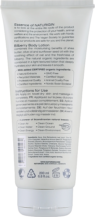 Körperlotion - Naturigin Mindful Skin Bilberry Body Lotion  — Bild N2