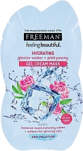 Düfte, Parfümerie und Kosmetik Creme-Maske für das Gesicht Gletscherwasser und rosa Pfingstrose - Freeman Feeling Beautiful Gel Cream Mask Sashet