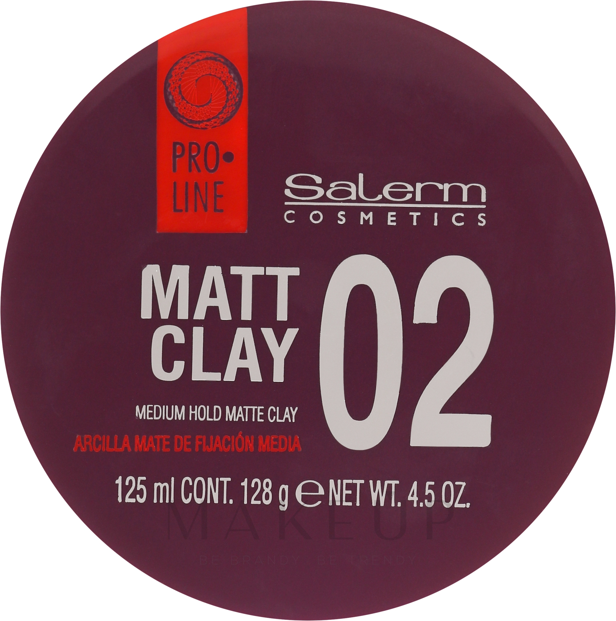 Mattierende Tonerde für das Haar Mittlerer Halt - Salerm Pro Line Matt Clay — Bild 125 ml