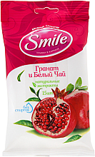 Düfte, Parfümerie und Kosmetik Feuchttücher mit Granatapfel und weißem Tee 15 St. - Smile Ukraine