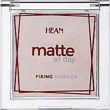 Mattierendes Gesichtspuder - Hean Matte All Day Fixing Powder — Bild N1