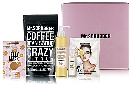 Düfte, Parfümerie und Kosmetik Set - Mr.Scrubber Crazy Citrus Scrub (scr/200g + cr/gel/150 ml + gel/mask60ml + mask15ml + toner35ml)