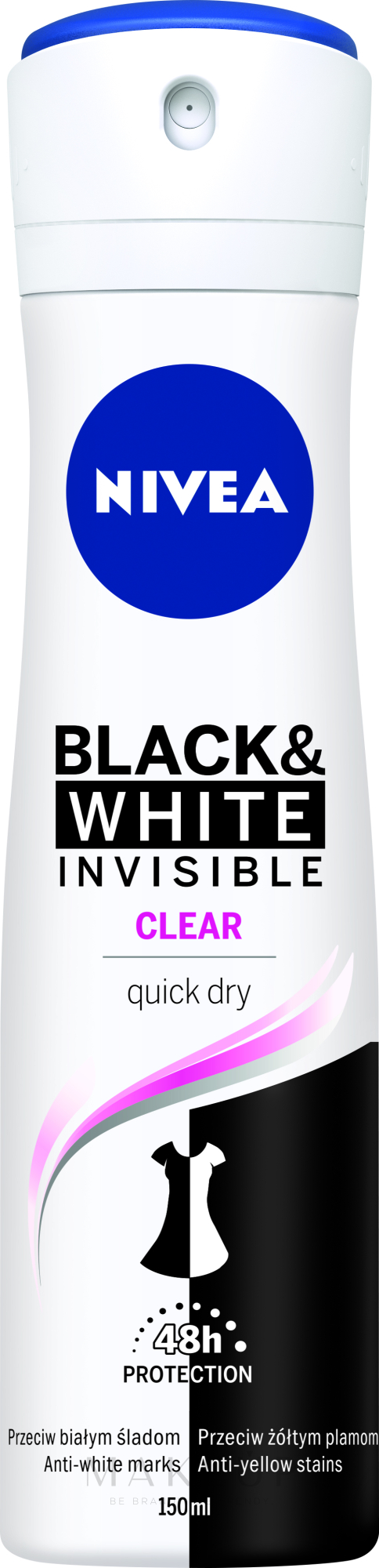 Deospray Antitranspirant - NIVEA For Women Black & White Power Deodorant Spray — Bild 100 ml