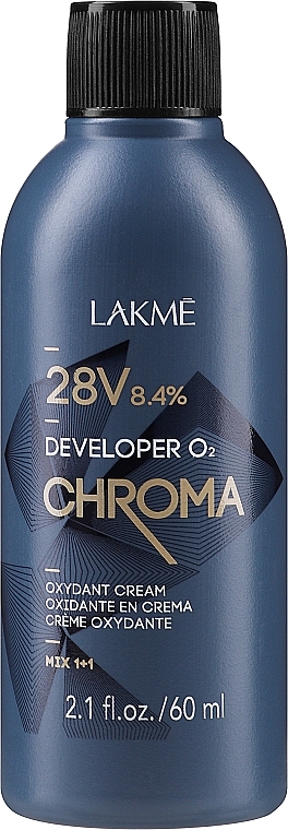 Creme-Oxidationsmittel - Lakme Chroma Developer 02 28V (8,4%) — Bild N1