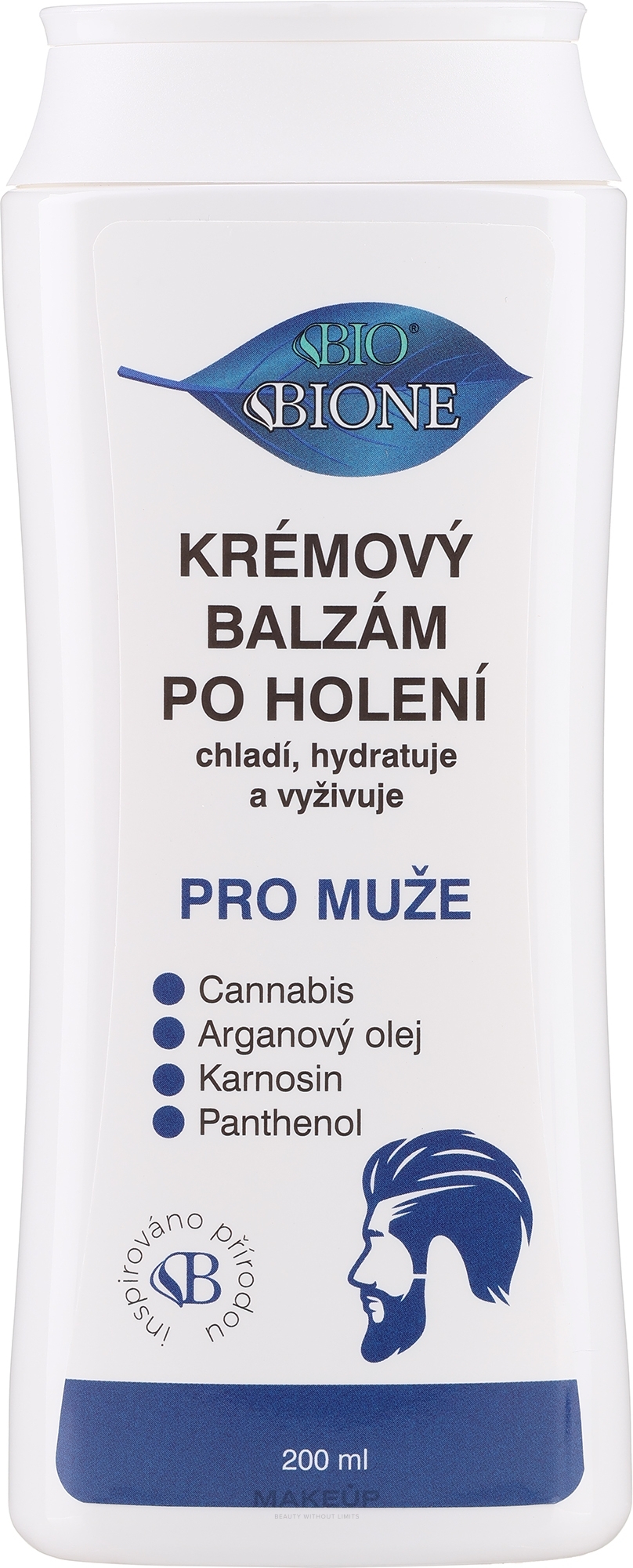Beruhigender After Shave Balsam - Bione Cosmetics Gentlemens Range Creamy Aftershave Balm — Bild 200 ml