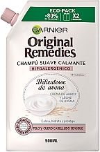 Düfte, Parfümerie und Kosmetik Beruhigendes mildes Shampoo für empfindliche Kopfhaut - Garnier Original Remedies Shampoo (Doypack) 