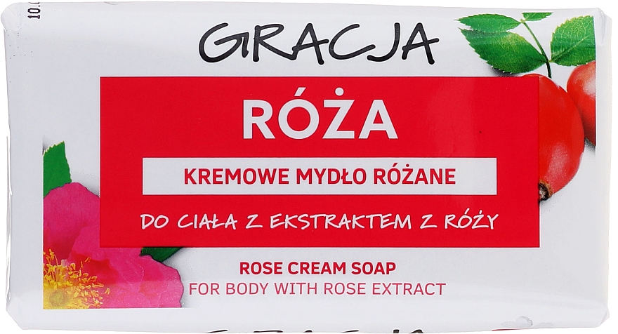 Körperseife mit Rosenblüten Extrakt - Gracja Rose Cream Soap With Rose Extract