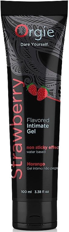 Gleitmittel auf Wasserbasis Erdbeere - Orgie Lube Tube Flavored Intimate Gel Strawberry — Bild N2