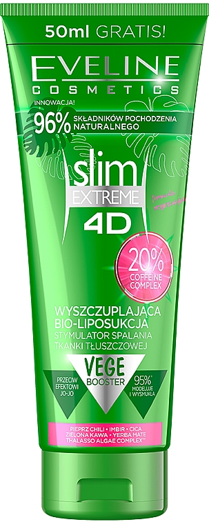 Intensives Anti-Cellulite Schlankheitserum - Eveline Cosmetics Slim Extreme 4D Booster