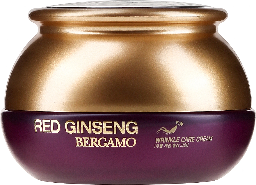 Gesichtscreme gegen Falten mit rotem Ginseng - Bergamo Red Ginseng Wrinkle Care Cream — Bild N1