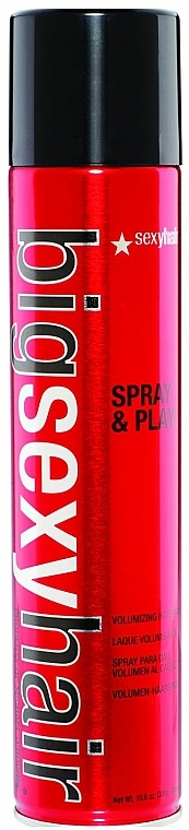 Haarspray mit flexiblem Halt für Volumen und Glanz - SexyHair BigSexyHair Spray & Play Volumizing Hairspray — Bild N1